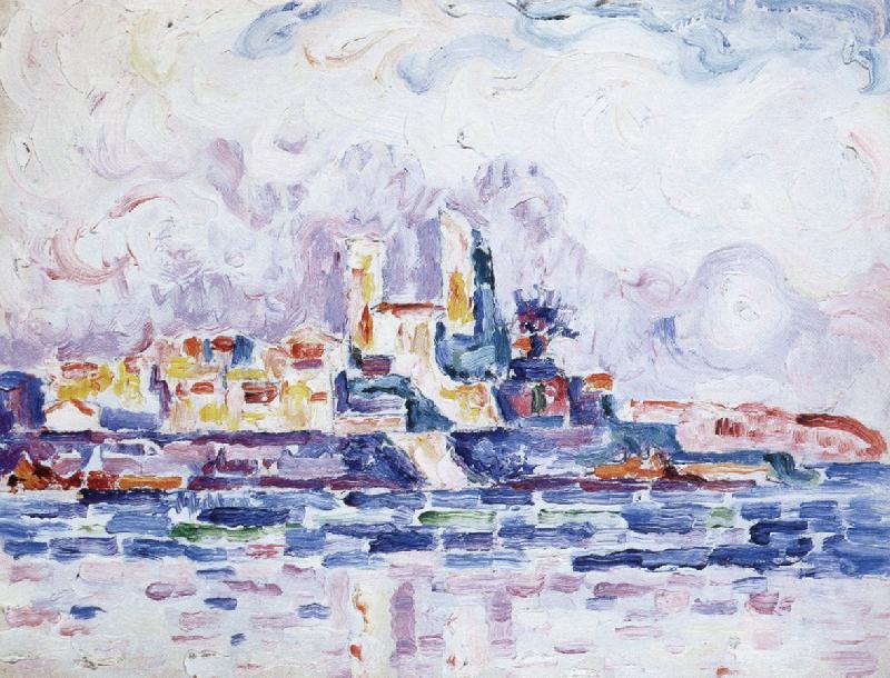 Paul Signac red sunset